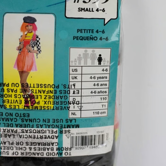 L.O.L. Surprise O.M.G. Neonlicious Costume Size Small (4–6) Complete 4-Piece - Picture 6 of 7